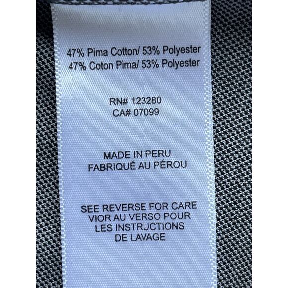 Travis Mathew Men's Size XXL Grey Cotton Blend Stripe Golf Polo Shirt - Picture 6 of 8